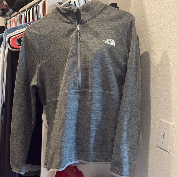 The North Face Gray Zip Up Sweater - Picture 2 of 4